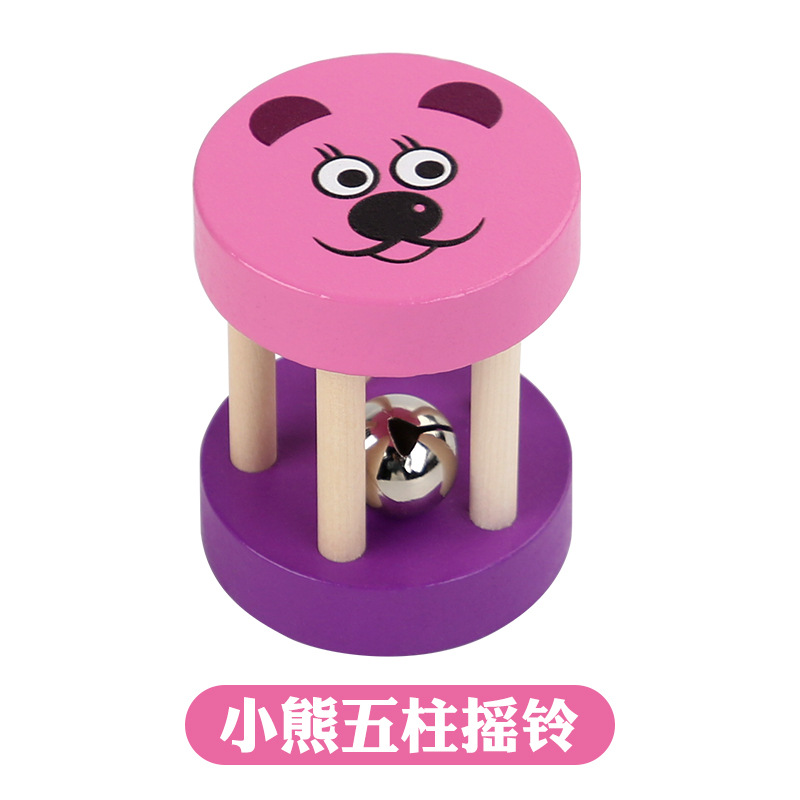 Bebé dibujos animados animal timbre de madera niño pequeño puzzle educación temprana Orf instrumento musical bebés educación temprana música