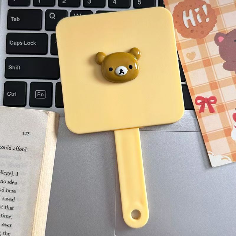 Yellow Rilakkuma [square pull-out mirror comb]