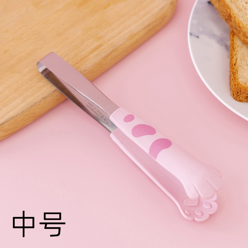 Lindo dibujos animados cocina garra de gato clip de alimentos de acero inoxidable clip de ensalada clip de barbacoa para hornear