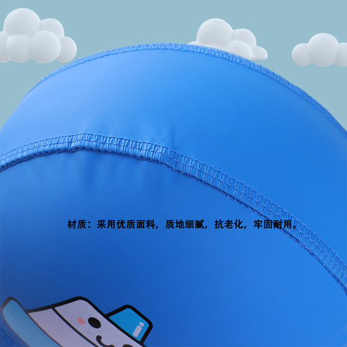 Children's swimming cap, waterproof ear protection PU cap, children's coated cartoon swimming cap, wholesale and retail