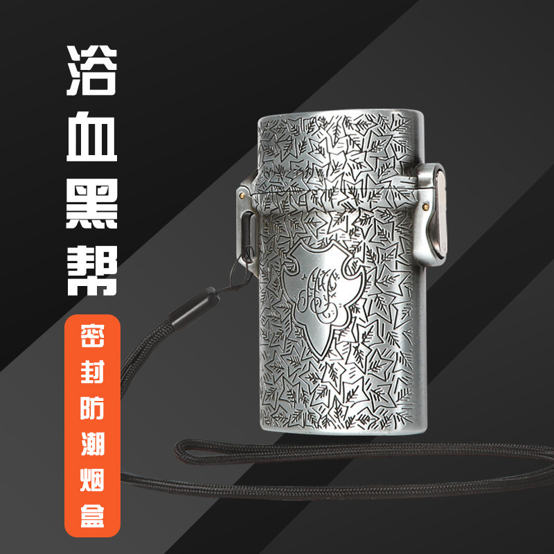 現物卸売りバス血黒組シェルビーたばこ箱太中細三用金属たばこ箱20本入り太送ストラップ|undefined