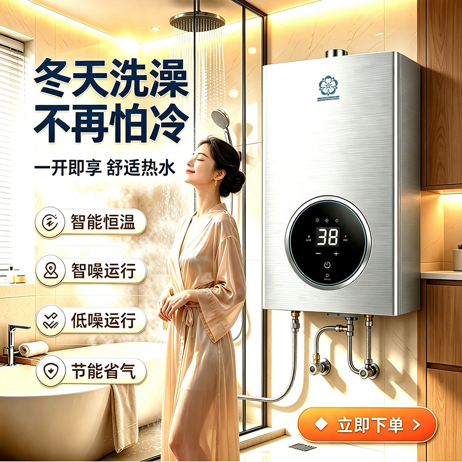 燃气热水器天然气液化气智能恒温强排平衡式12L14LED16升二级能效