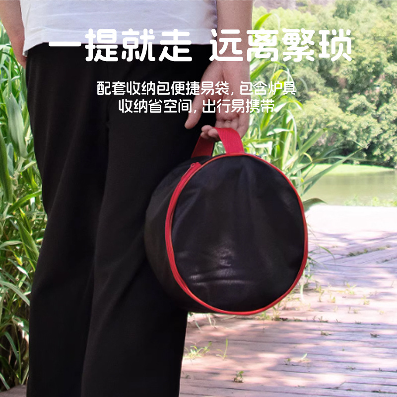 Outdoor Seven-Star Gas Stove Kit Full Size Portable Camping Camping Stove Outdoor Cooking Mountain Stove