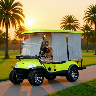 Cross-Border Scenic Spot Sightseeing Car Hotel Campus Four-Wheel Sightseeing Car Property Reception Car Electric 4-Seat Golf Car (Elektrikli qolf avtomobilləri)