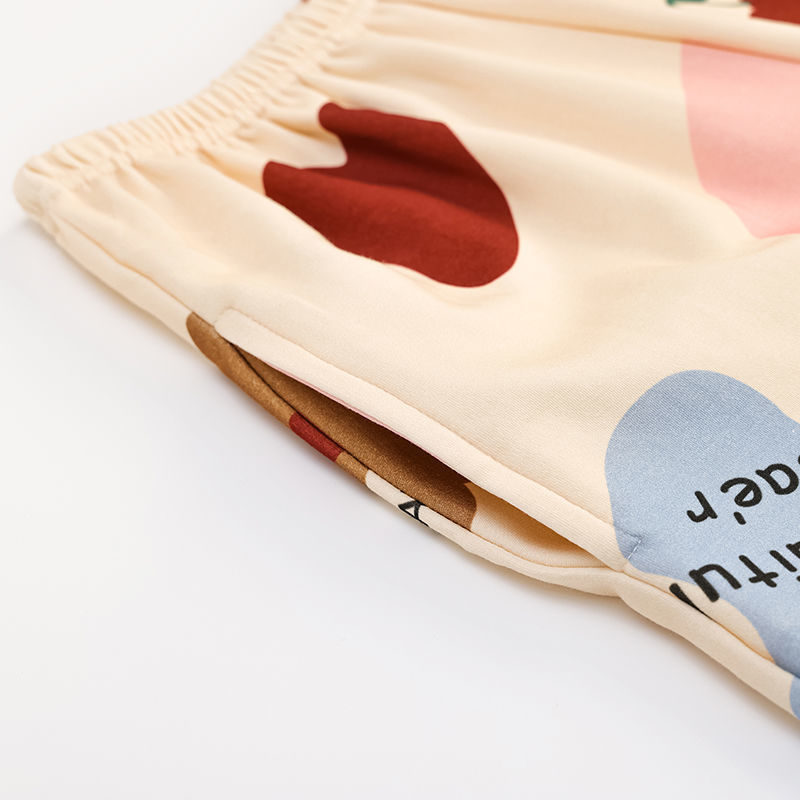 Pijamas de manga larga para mujer primavera y otoño 100% algodón puro 2023 nuevo cardigan lindo estudiante en línea ropa para el hogar rojo