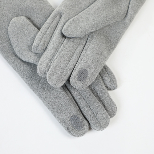 Winter Warmth Fleece Mittens, Thermo-Grip Touchscreen Cold-Proof Outdoor Skiing Cycling Gloves, Fashionable and Wholesale