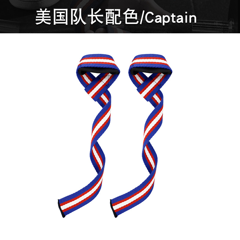 Una variedad de banda de refuerzo devanado muñeca guardia pull-up fitness no fácil de deslizar pull-up cinturón de algodón fitness halterofilia correa de muñeca