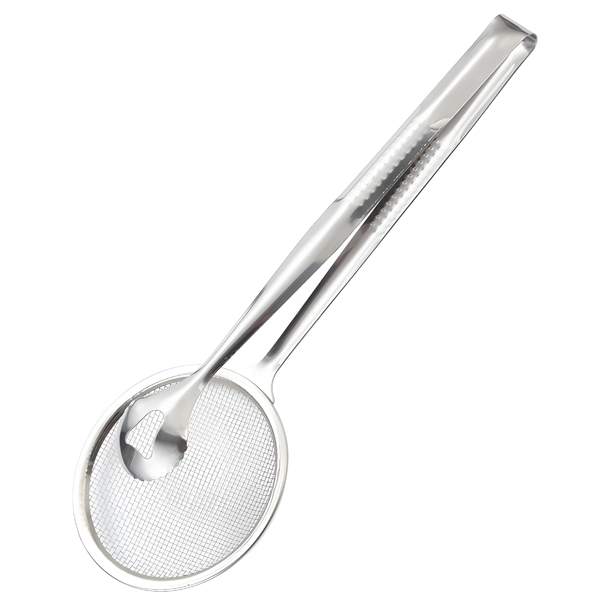 Stainless Steel Skimmer Kitchen Oil Skimmer Flour Sieve Filter Frying Oil Strainer Food Oil Residue Oil Strainer Household