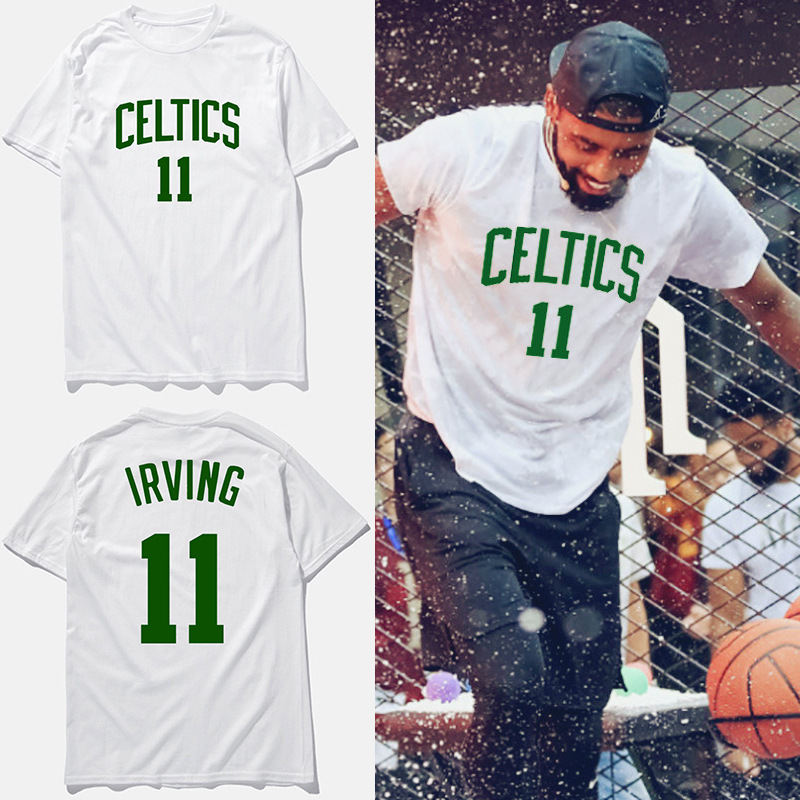 nba Owen No. 11 basketball short sleeve youth sports training loose T-shirt T-shirt Celtics jersey nba Owen No. 11 basketball short sleeve youth sports training loose T-shirt T-shirt Celtics jersey