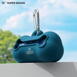 Hupu Pet Supplies Dog Going Out Toilet Bag Device Dog Poop Shovel Silicone Storage Bone Poop Garbage Bag