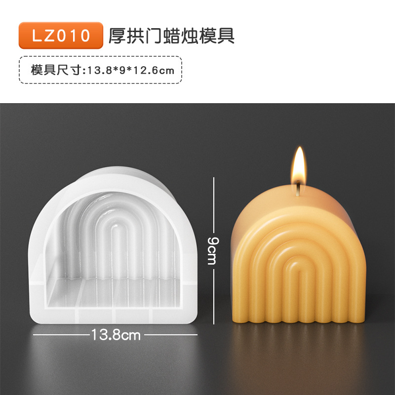 36 epoxi vela molde cristal racimo bola arco Polka Dot cubo vela almacenamiento hecho a mano resina silicona molde