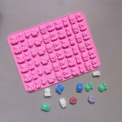 60連招財貓328肥皂模巧克力餅乾模蛋糕模具雪糕糖果硅膠模具