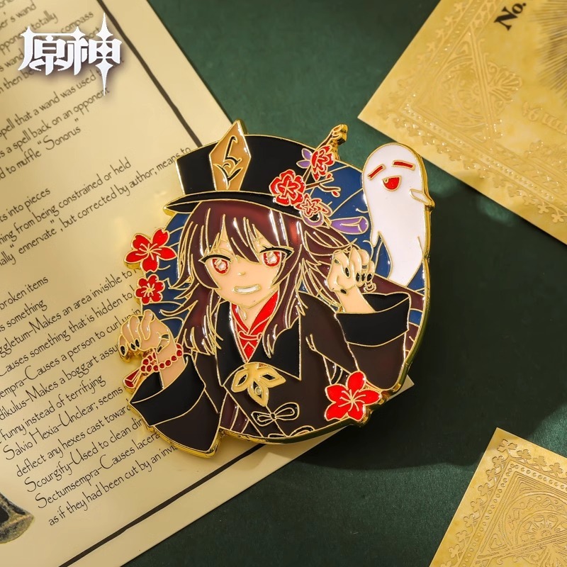 特別クリアランスクロスボーダーメタル原神ブローチアニメーション周辺二次元漫画かわいいバッジアクセサリーピン|undefined