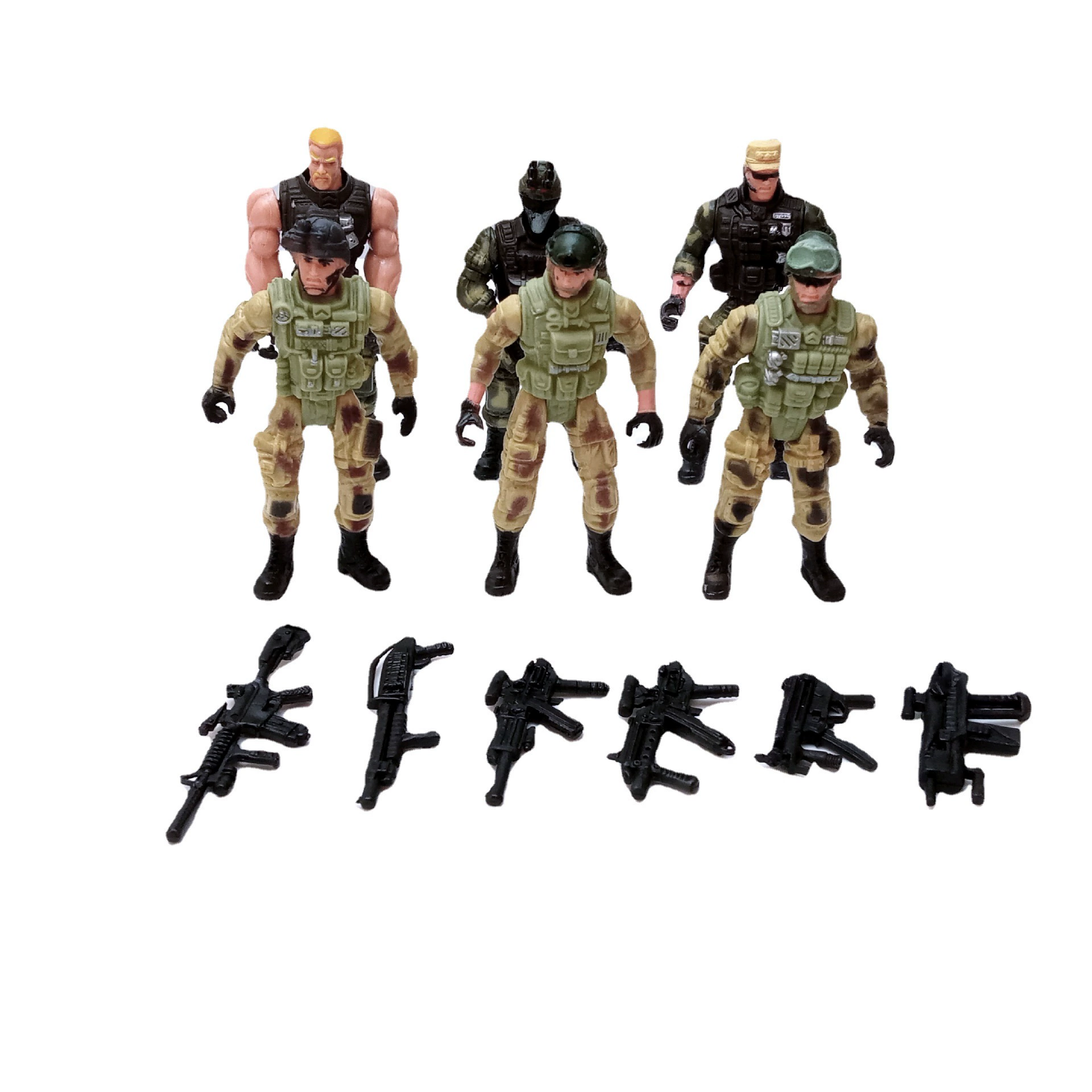 Soldier, movable modern weapon, police