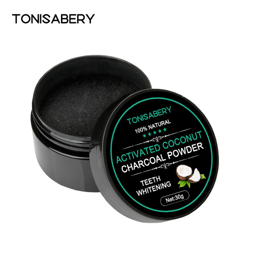 TONISABERY Amazon AliExpress exclusive coconut shell activated carbon teeth whitening tooth powder 30G