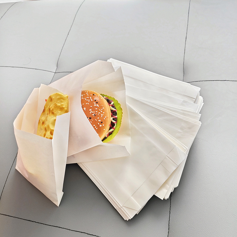 アコーディオン尖底耐油紙袋ロゴチキンステーキチキンレッグバーガーチキンポップコーンフライドポテトフライドチキンテイクアウト包装紙袋|undefined