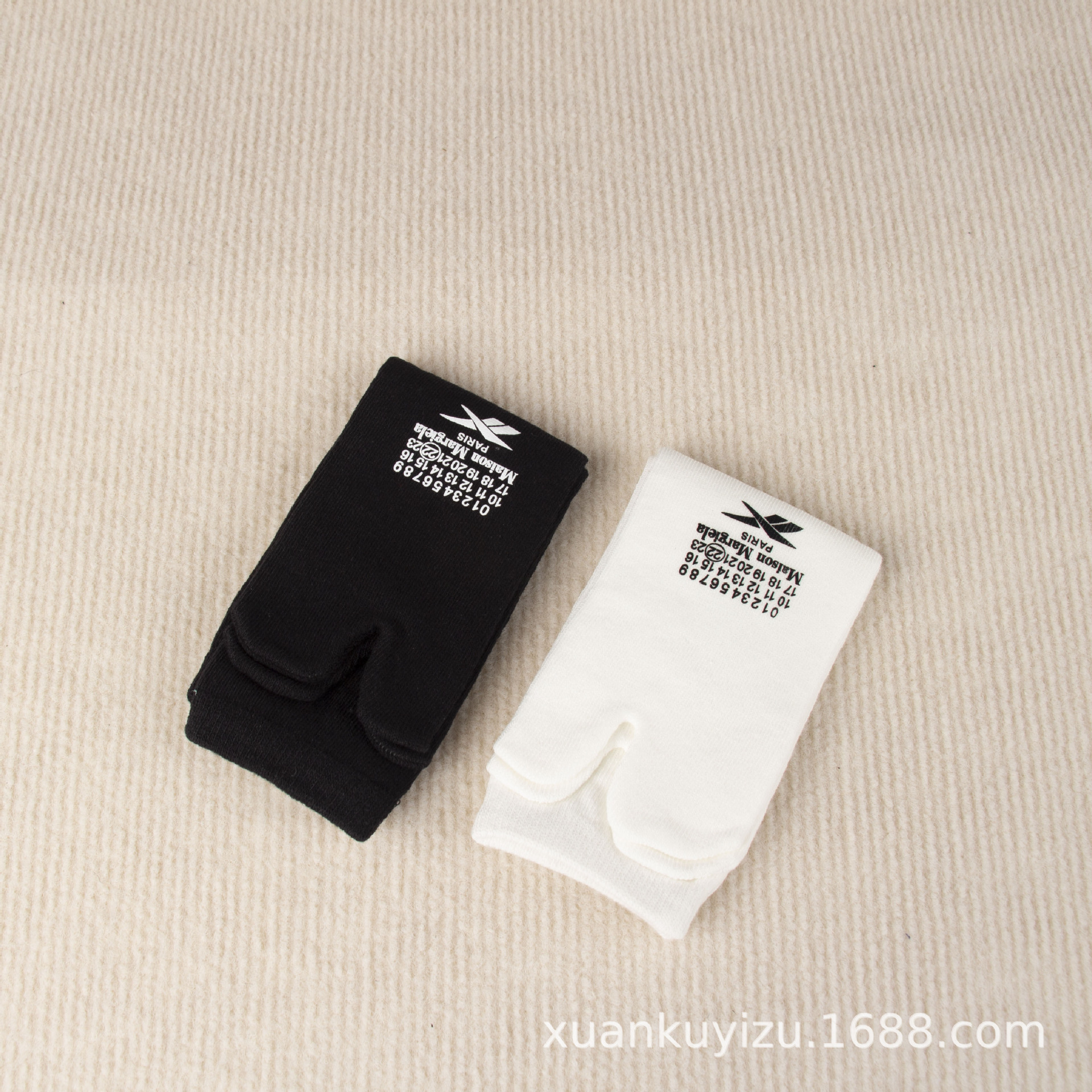 Foreign trade residue full cotton solid two -toed socks short tube…