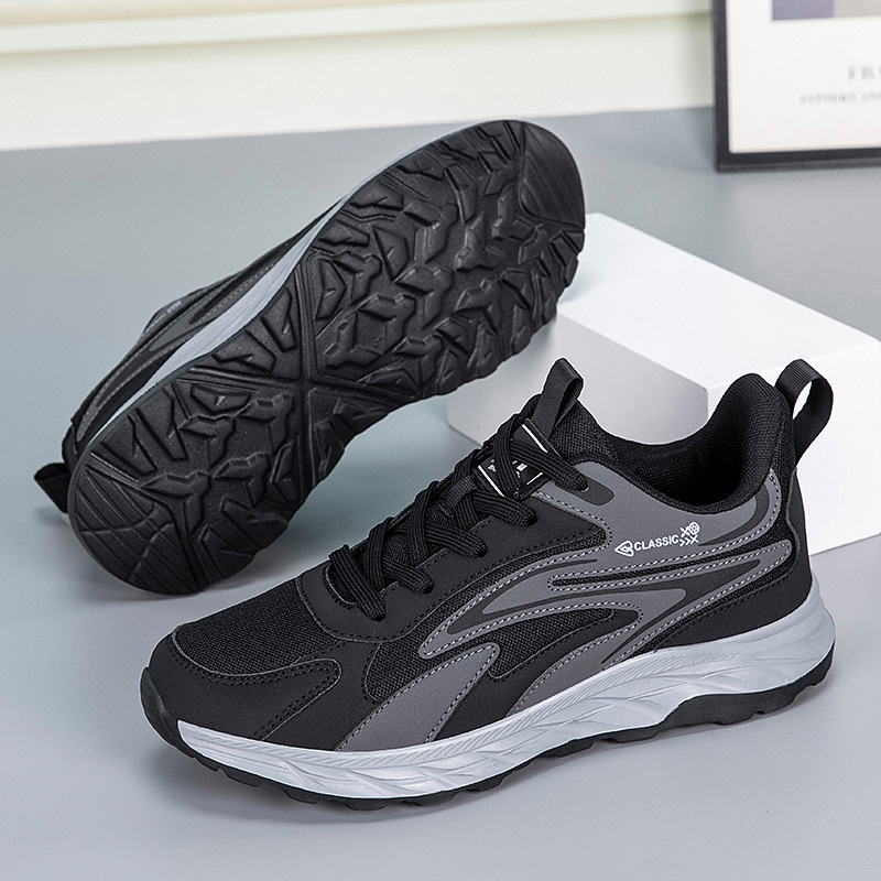 Zapatos para hombres de mediana edad, zapatos de primavera y otoño, zapatos de tela de papá, zapatos de deporte transpirables, zapatos casuales