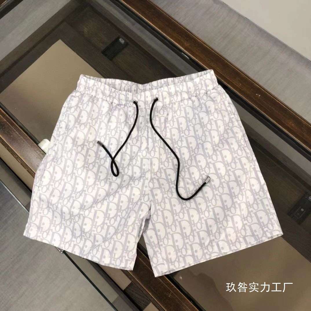 Men's fashion brand summer loose printing fashion pants Joker trend beach pants pants casual shorts wholesale