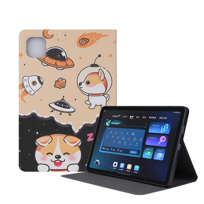 Suitable for Zuoyebang T30 P30 P20 Protective Case, Learning Machine Kidsren's T20Pro Cartoon Leather Case Tpu Soft Shell
