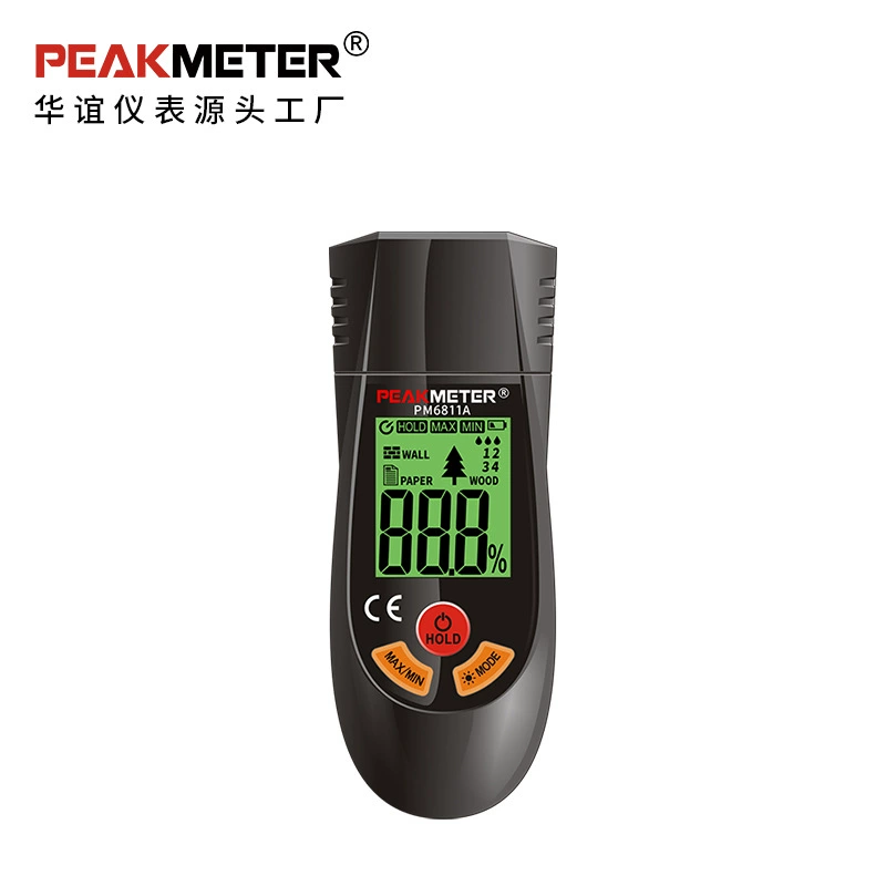 Тестер влажности Huayi PM6811A для древесины/стен/бумаги, высокоточный портативный прибор для определения влажности
