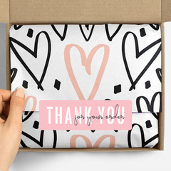 New thank you stickers self-adhesive labels gift sealing stickers packaging decorative stationery stickers