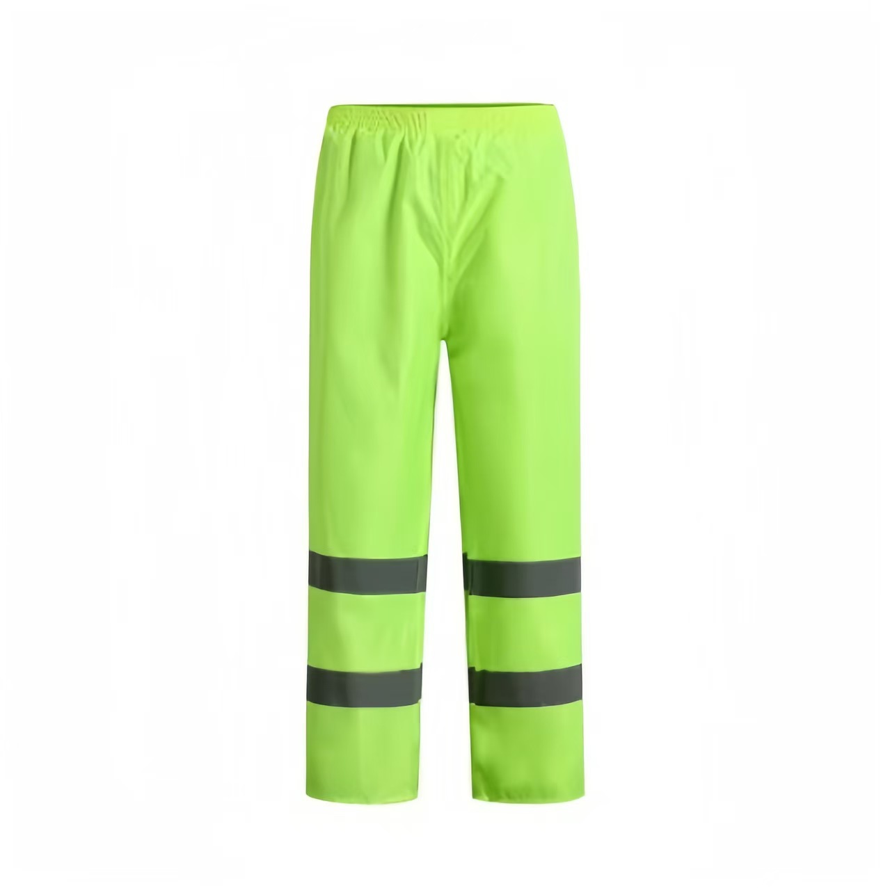 Fabricantes al por mayor chaqueta de lluvia reflectante conjunto de pantalones de lluvia tipo split rescate de tráfico de servicio saneamiento para llevar bicicleta fluorescente verde