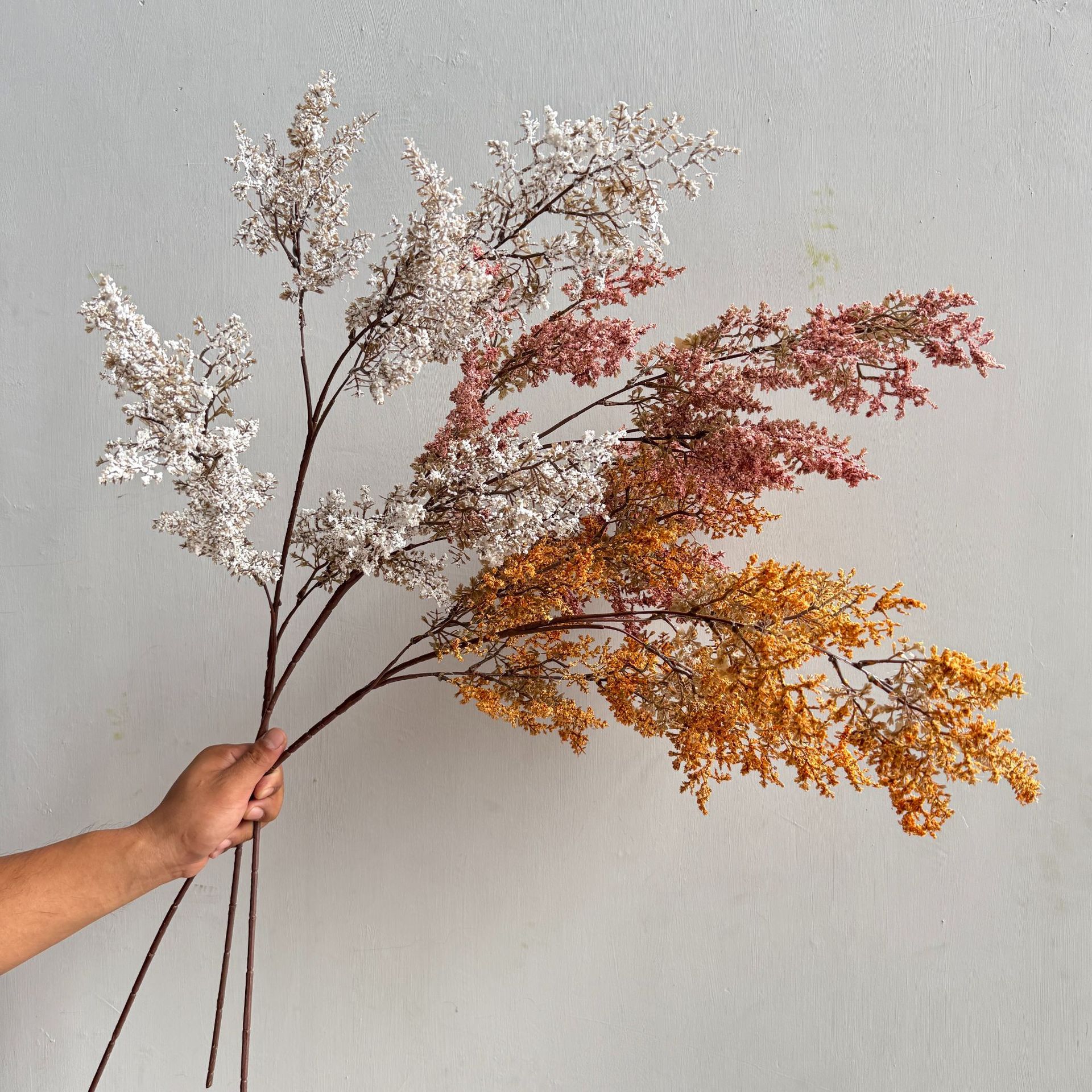 仿真雾凇 迷雾 油画枯枝 居家装饰酒店软装影棚造景花艺假花批发