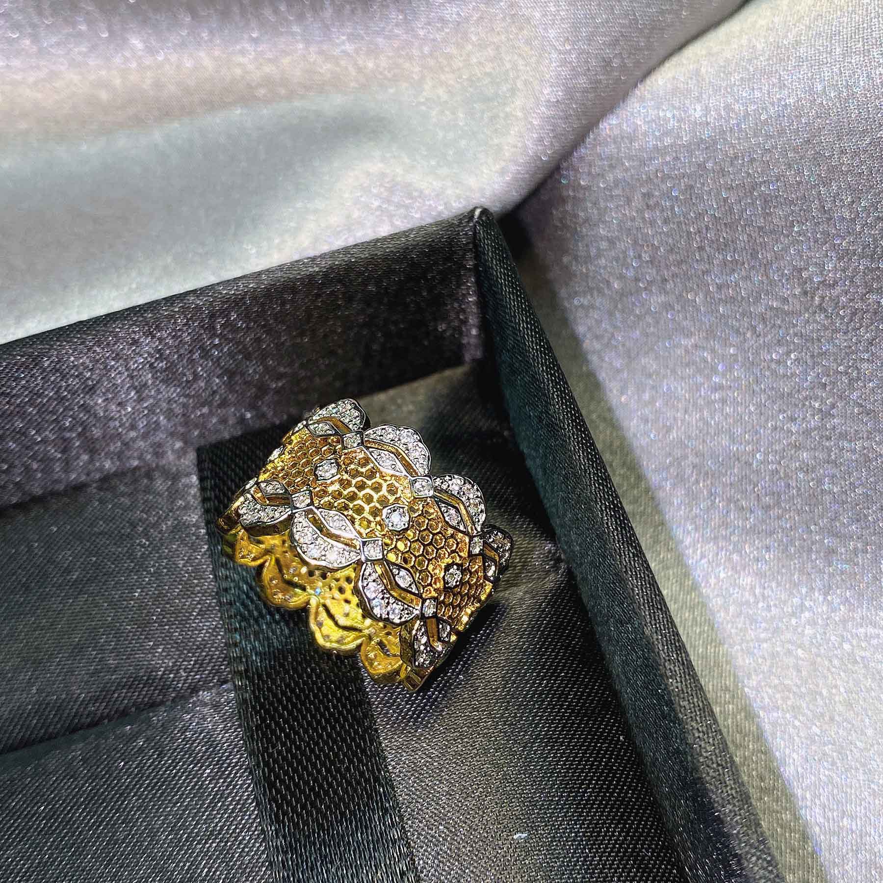 Fashion Geometric Copper Plating Zircon Rings