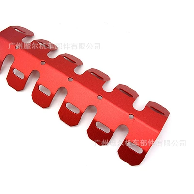 Exhaust pipe: exhaust protection cover modification - short-red