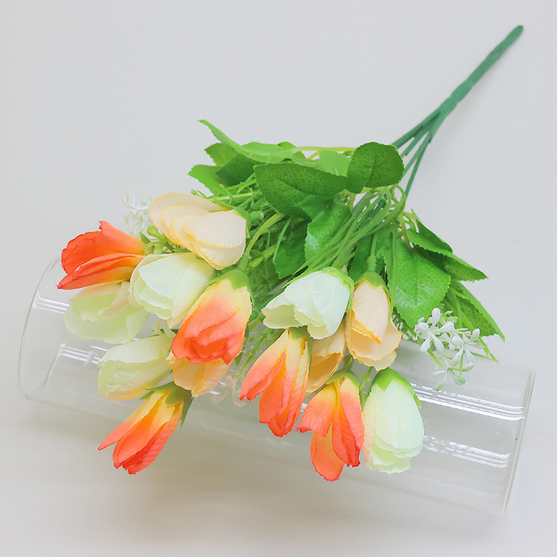 Flores falsas flores de seda para el hogar de bodas linternas flor decoración props magnolia brotes de nieve tulipan flores falsas ramo de flores