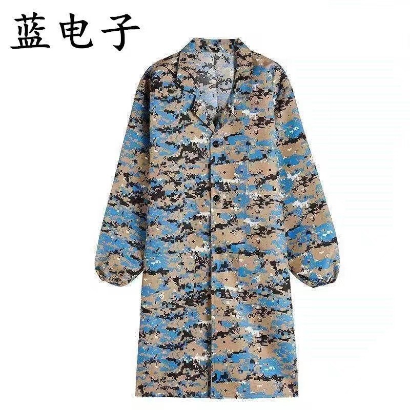 工作服大褂男装外套 耐磨耐脏搬运仓储养殖长款定制劳保服蓝大褂|undefined