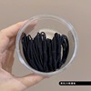 Black elastic durable hair rope, hair accessory, case, simple and elegant design