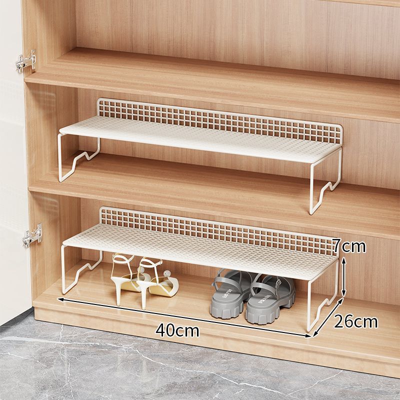 Estante de zapatos para ahorrar espacio para almacenar artefactos de zapatos caja de almacenamiento simple para almacenar estante de almacenamiento de cajas de zapatos con partición en capas dentro del gabinete de zapatos