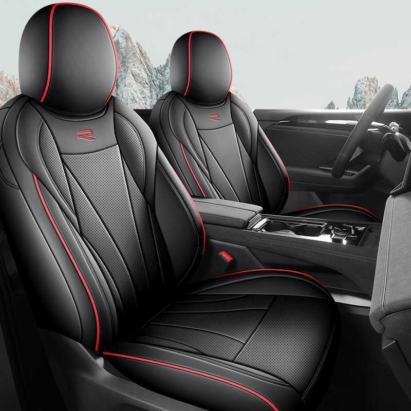 Volkswagen Volkswagen Tiguan L PRO Car Seat Cushion Perforated Leather Four Seasons (Modelə uyğun (Original) oturacaq örtükləri) - note-car-model-year-rear-row-half-cover