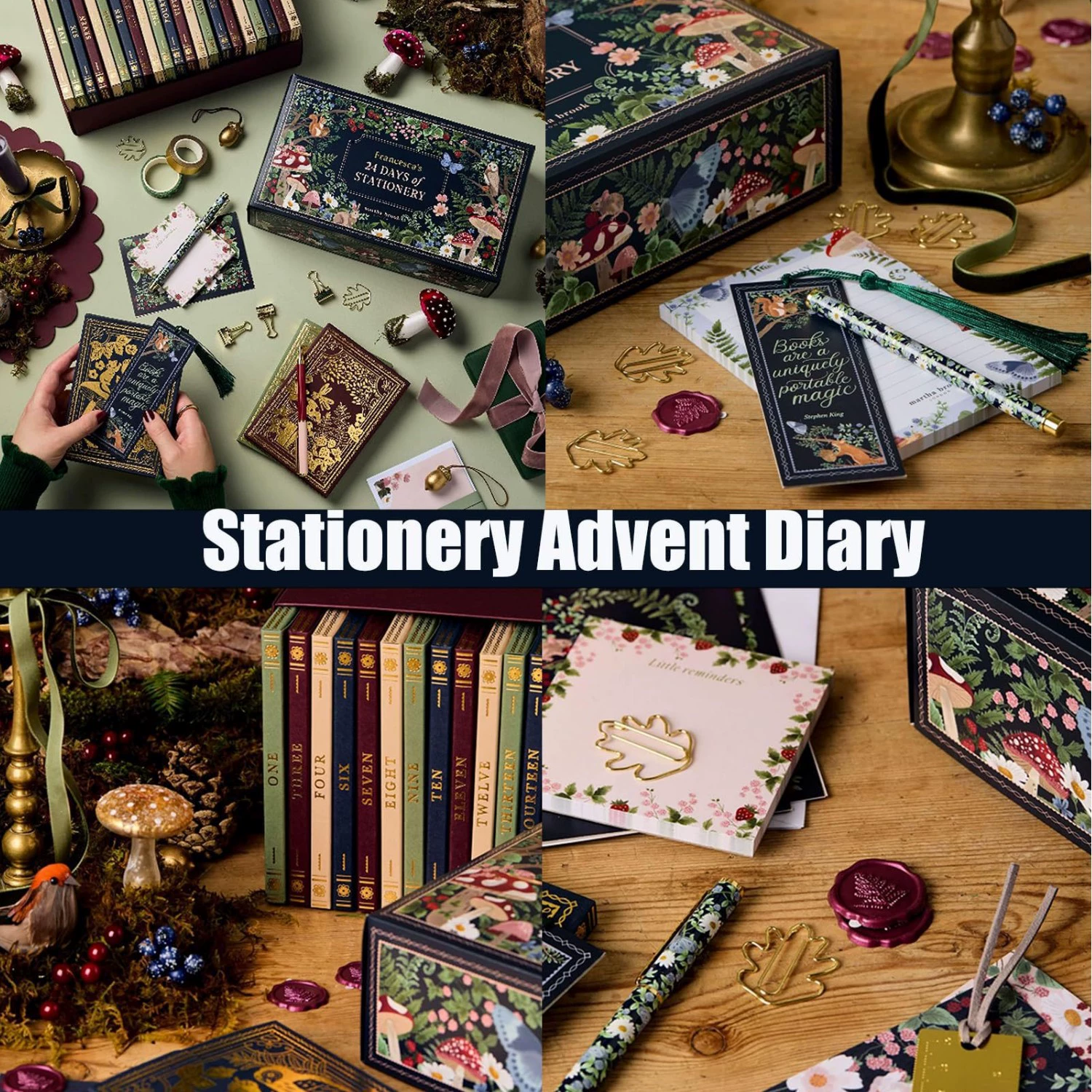 Новый адвент-календарь 24DaysOfStationery, рождественский адвент, игрушечная слепая коробочка