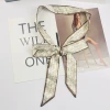 Apricot brown cashew flower scarf