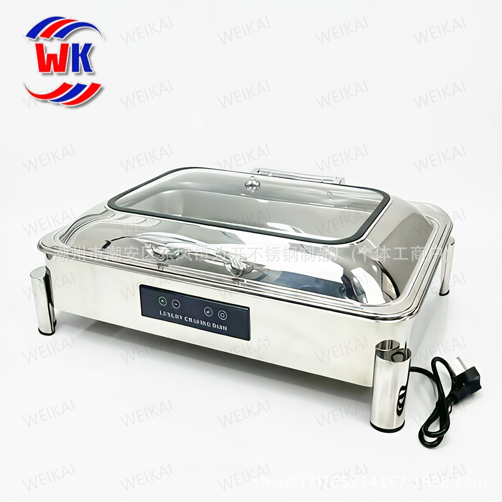 Horno de aislamiento térmico buffet de acero inoxidable de lujo horno de calentamiento eléctrico de desayuno comercial horno Buffy solapa de cocina caliente del Hotel