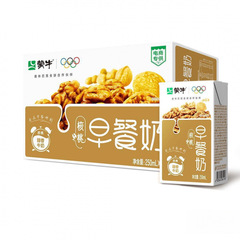 【限时】蒙牛早餐核桃牛奶250ml×16包  全脂调制乳利乐包