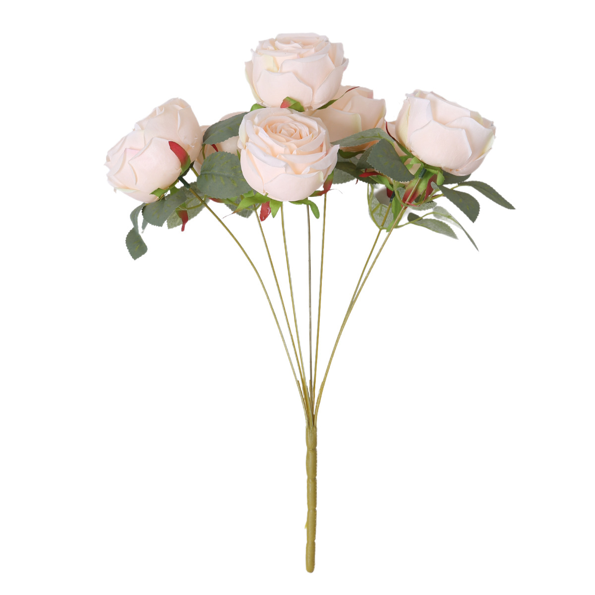 Simulación de 7 flores de la princesa Mei mano de la novia boda europea hotel auditorio decoración del hogar flores falsas