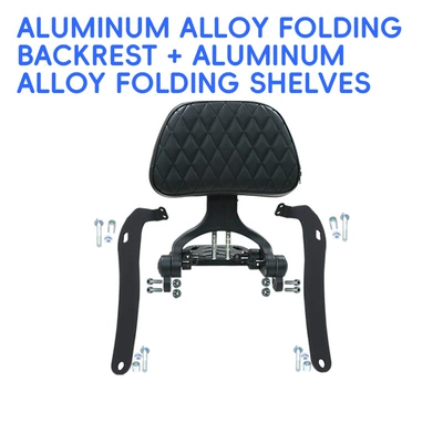 crash bars, anti-collision bumpers, foldable | Motorcycle bumper - new-aluminum-alloy-folding-backrest-foldable-rear-rack