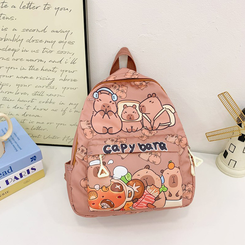Mochila Kapibala transfronteriza para niñas de gran capacidad mochila de todo fósforo niño de jardín de infantes mochila de dibujos animados resistente al desgaste ligero