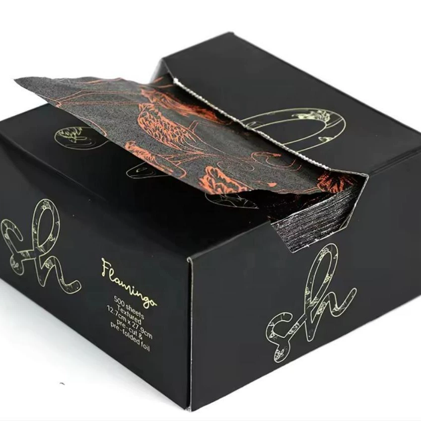 Перманент для парикмахерской, доставка волос с тиснением, гель для волос в алюминиевой фольге.