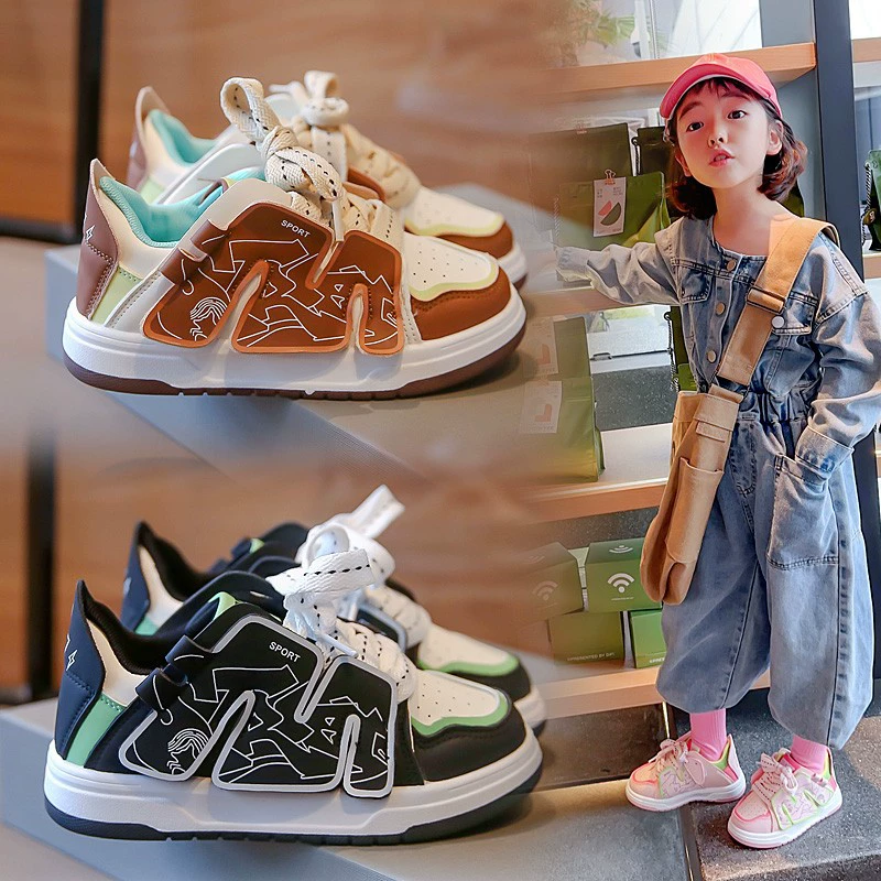Детские кроссовки в хип-хоп стиле, модные удобные спортивные shoes, западный стиль, осень, мягкая подошва
