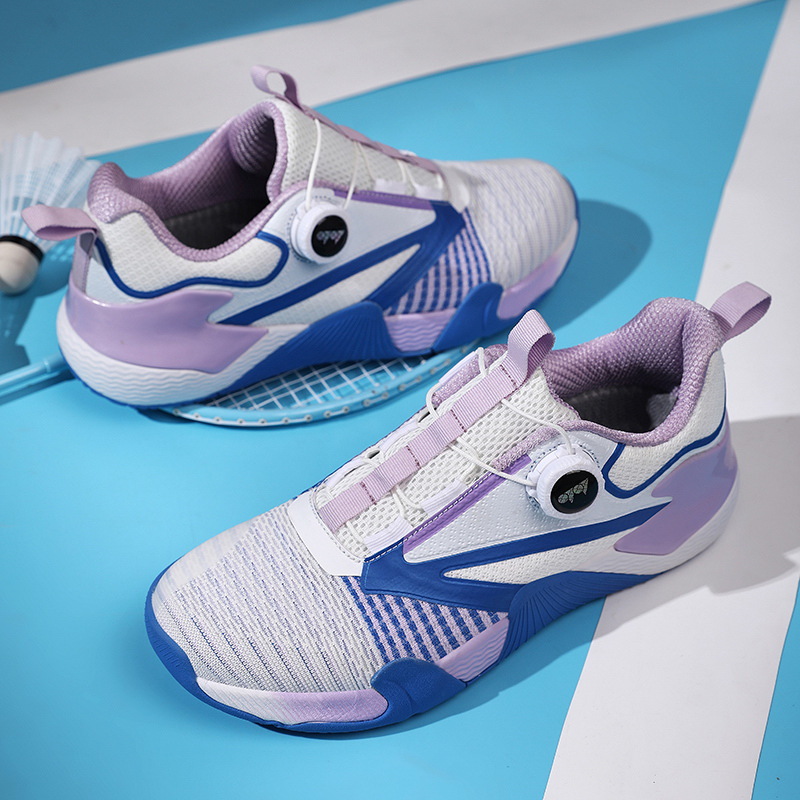 Transfronterizos de verano transpirables zapatos de bádminton profesionales para niños niñas zapatos antideslizantes y resistentes al desgaste zapatos deportivos de goma para niños