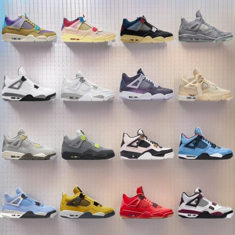 Putian Shoes with Top-Layer Cowhide Leather, Jordan 4 Low-Top Aj4, Cross-Border Pure Original Men's and Women's Sports Shoes, Casual Shoes, Basketball Shoes