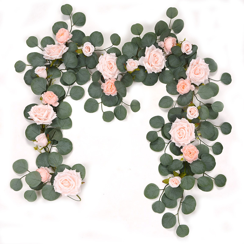 2.2m 포크 유칼립투스 21 핑크 플라워 프로스트 그린