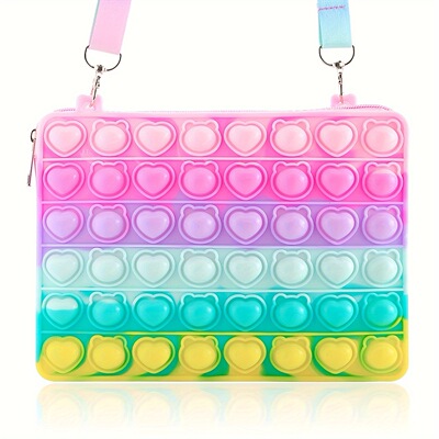 Azsure Lifestyle 大号Fidget Pop It Ipad 单肩斜挎包学校用品_|ru