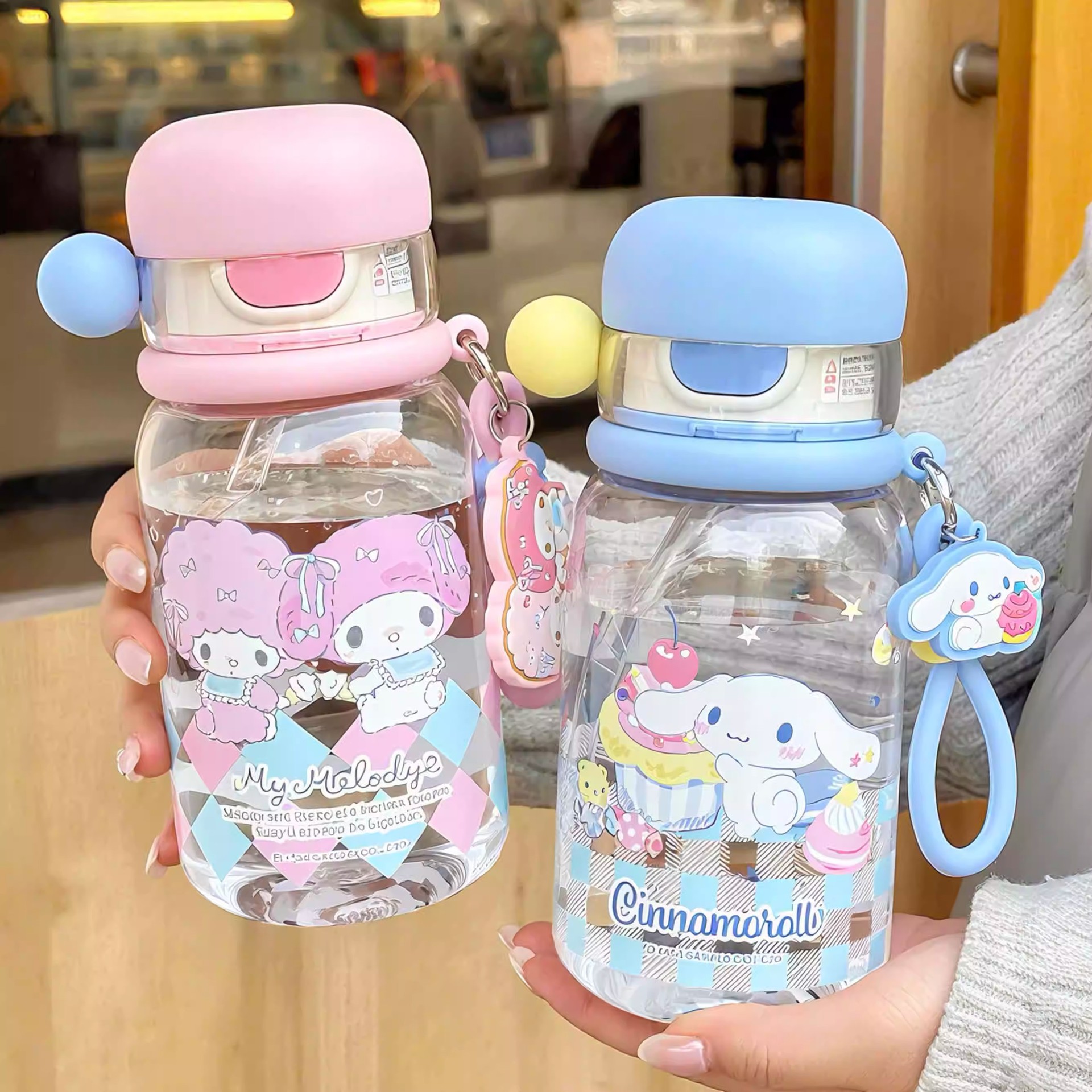 Sanlio tazas de agua para niños 2026 nuevas tazas de paja para bebidas para niñas Kulomi, tazas especiales para estudiantes de escuela primaria