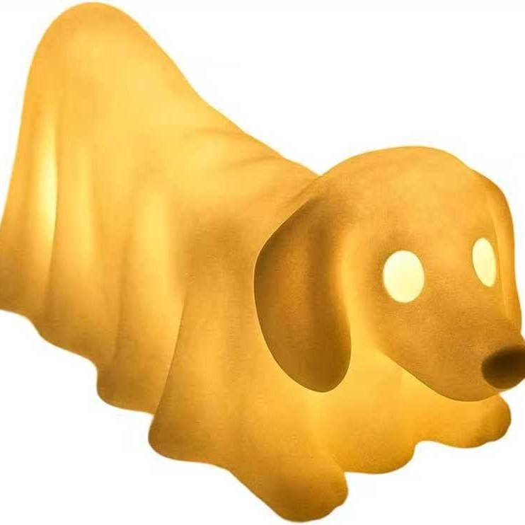 家居跨境2025Dachshund Ghost Lamp腊肠犬幽灵灯万圣节幽灵灯摆件|undefined